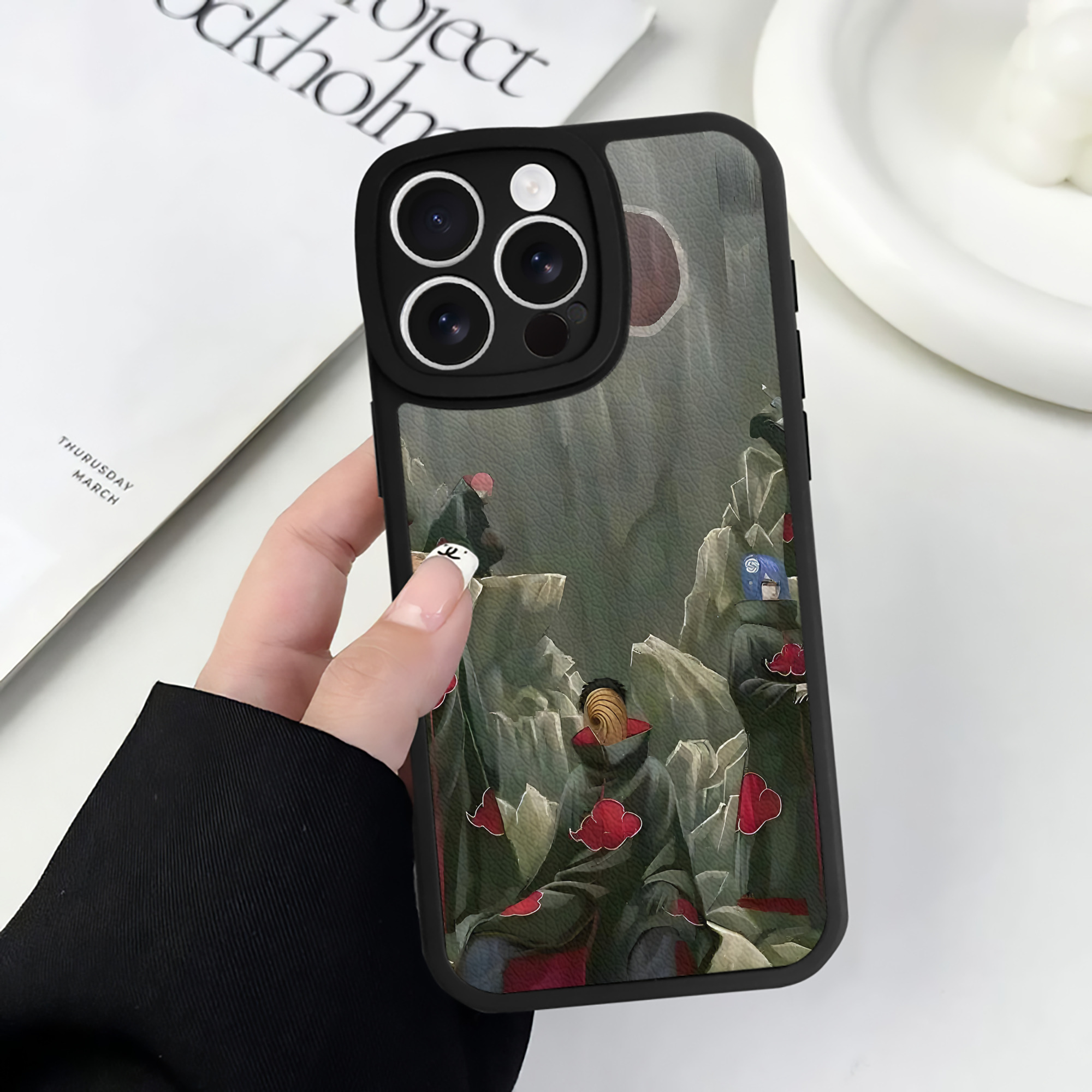 （画像用） NARUTO -ナルト- NARUTO -ナルト- 疾風伝 【iPhone 16シリーズ対応】シリコンスマホケース（レザー調） 材質：シリコン